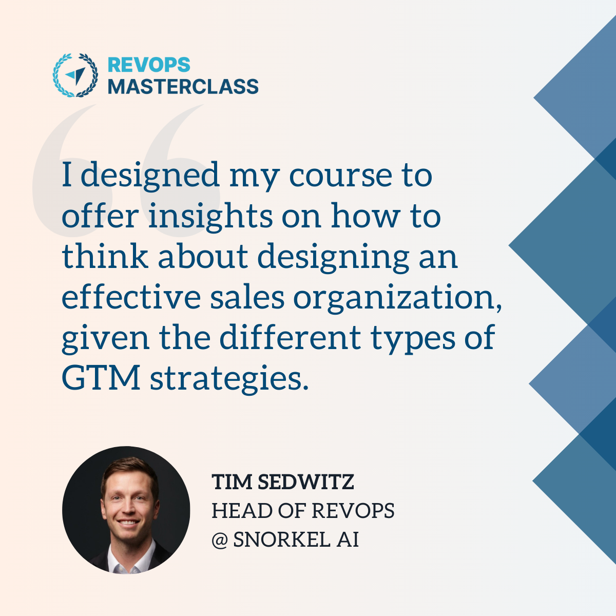 Testimonial by Tim Sedwitz - Head of Revenue Operations at Snorkel AI