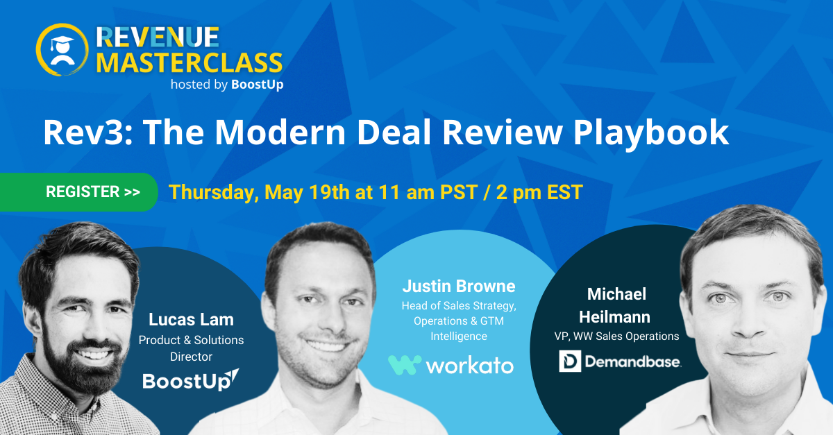 Revenue Masterclass Series - Modern Deal Review Playbook