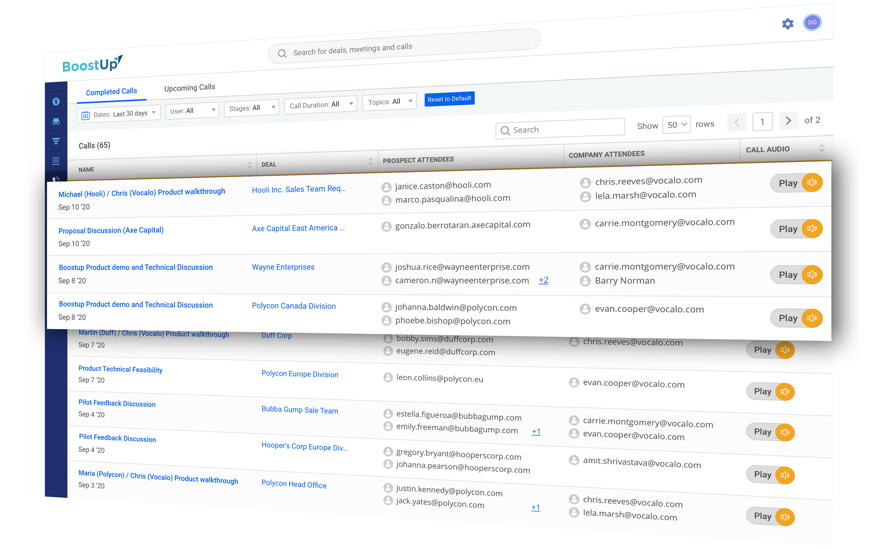 BoostUp Call Recording and Analysis BoostUp Call Recording and Analysis